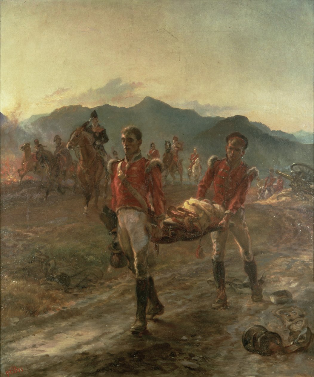 Ranek po bitwie pod Talaverą (1809) autorstwa Lady Butler