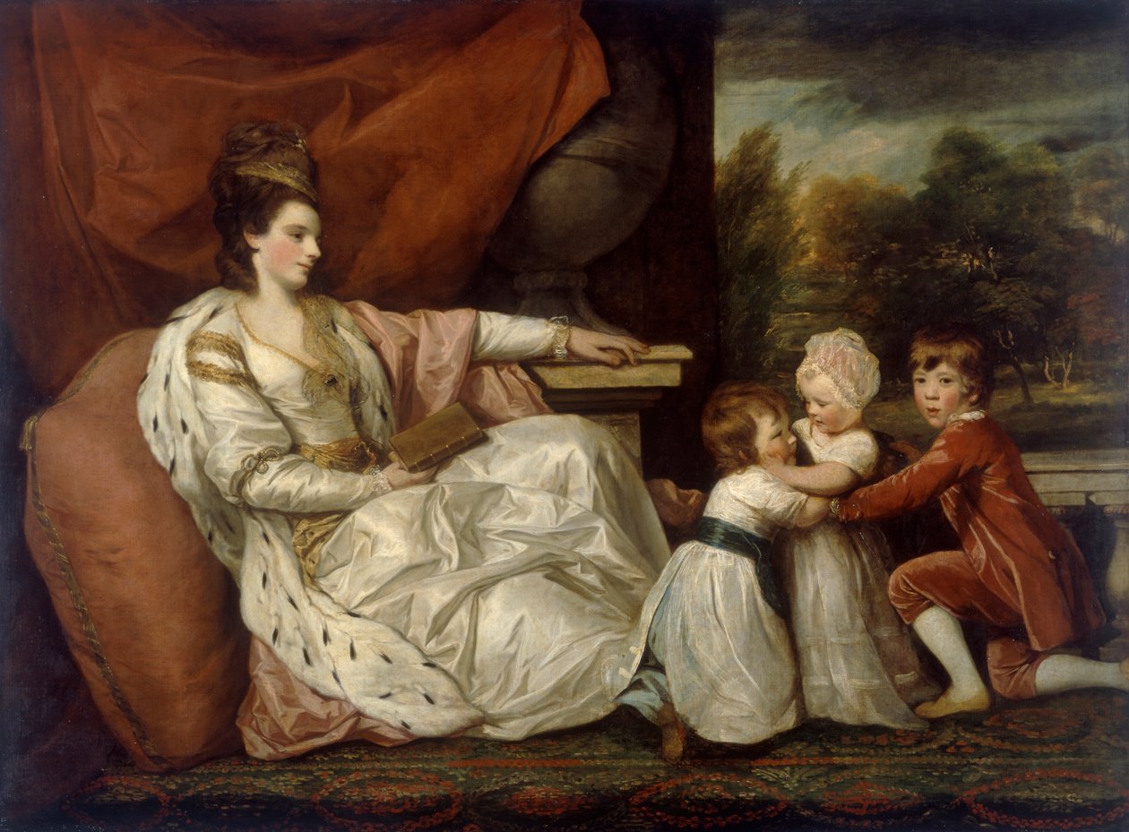 „Lady Charlotte Williams-Wynn i jej troje najstarszych dzieci”, 1778 autorstwa Sir Joshua  Reynolds