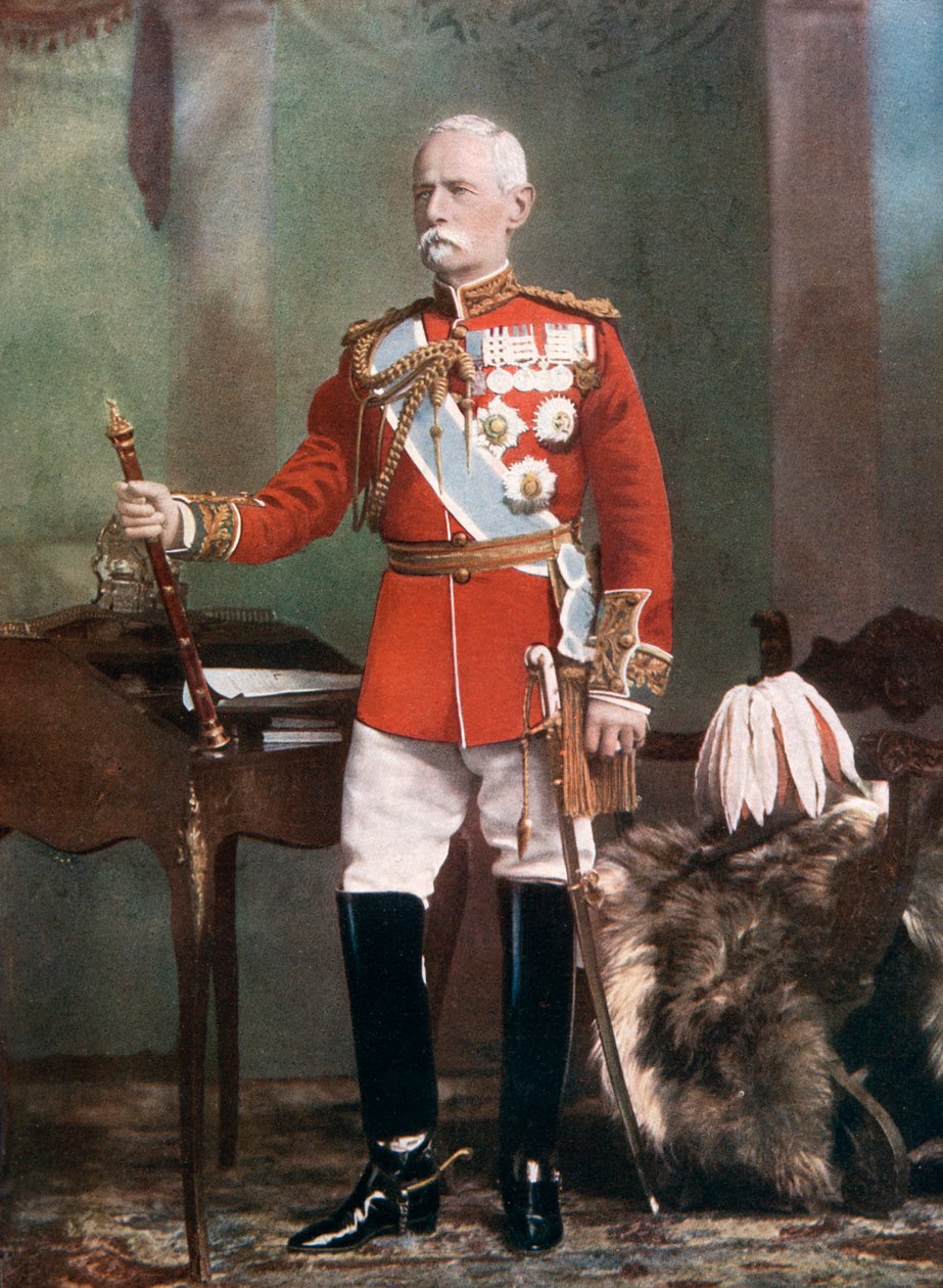 Feldmarszałek Lord Roberts, dowódca sił zbrojnych w RPA, 1902. autorstwa Lafayette