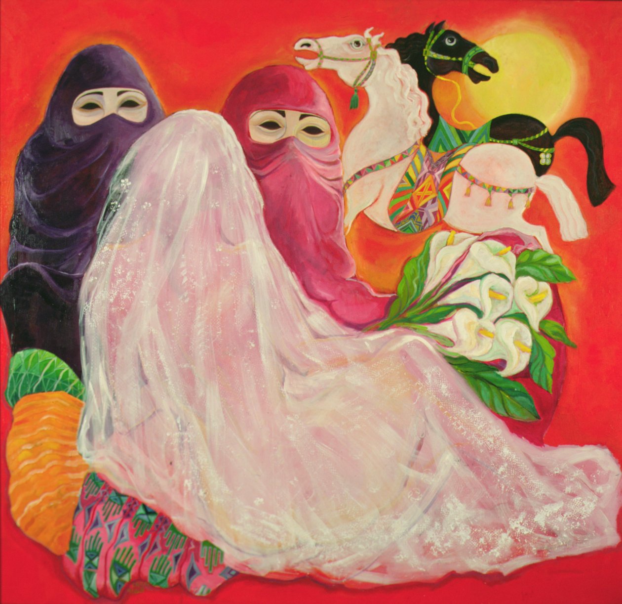 Pustynna panna młoda autorstwa Laila (Contemporary Artist) Shawa