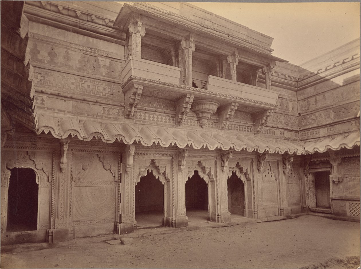 Wnętrze Man Mandir, Gwalior autorstwa Lala Deen Dayal