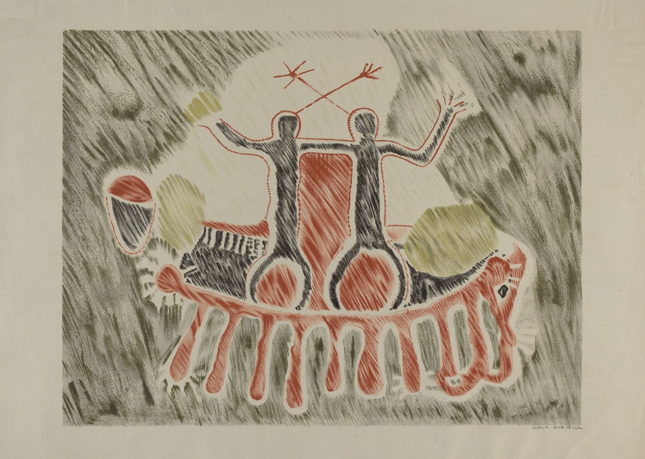 Petroglyph - Postacie ludzkie autorstwa Lala Eve Rivol
