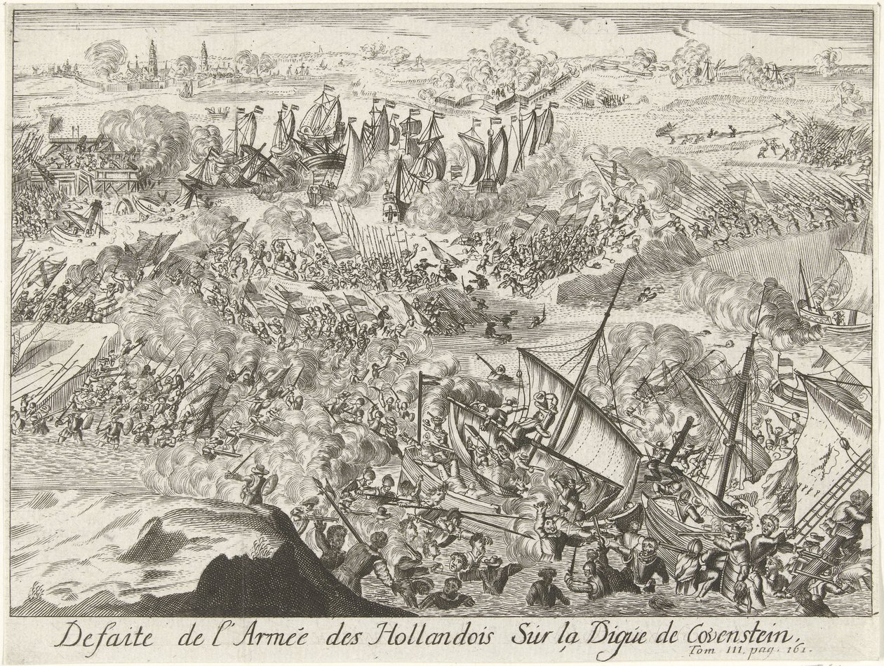 Bitwa o groblę Kauwenstein, 1585 Defiaite de l