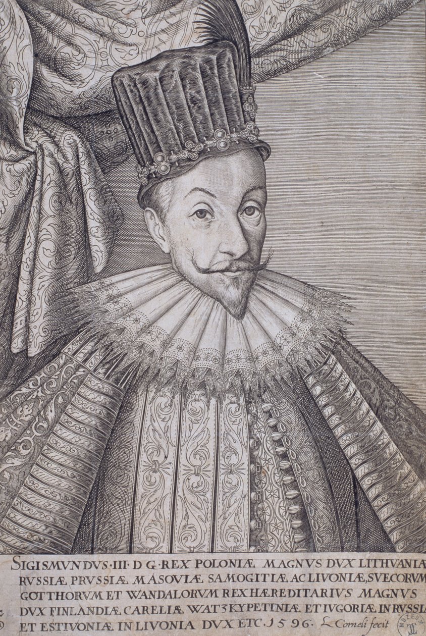 Zygmunt Waza III (1566-1632) król polski, 1596 autorstwa Lambert Cornelis