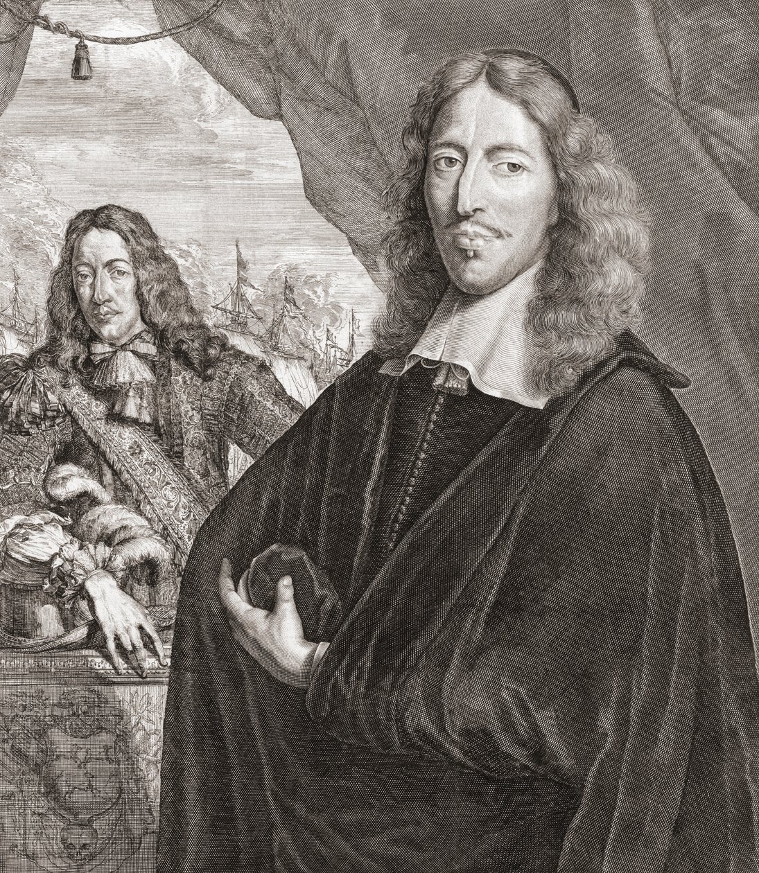 Johan de Witt aka Jan de Witt (po prawej) i jego brat Cornelis de Witt. autorstwa Lambert de Visscher