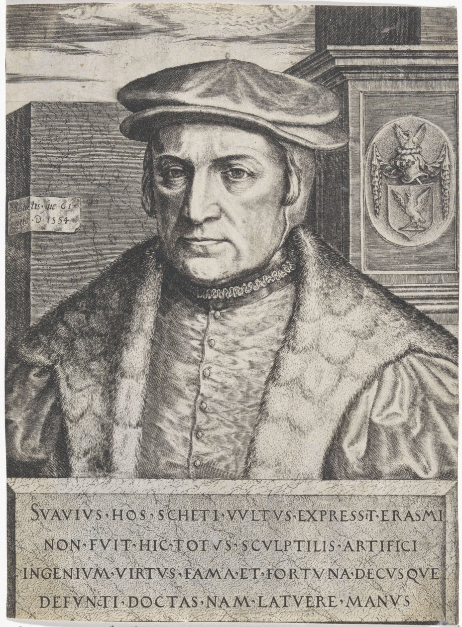 Portret Erazma Schetza autorstwa Lambertus Suavius