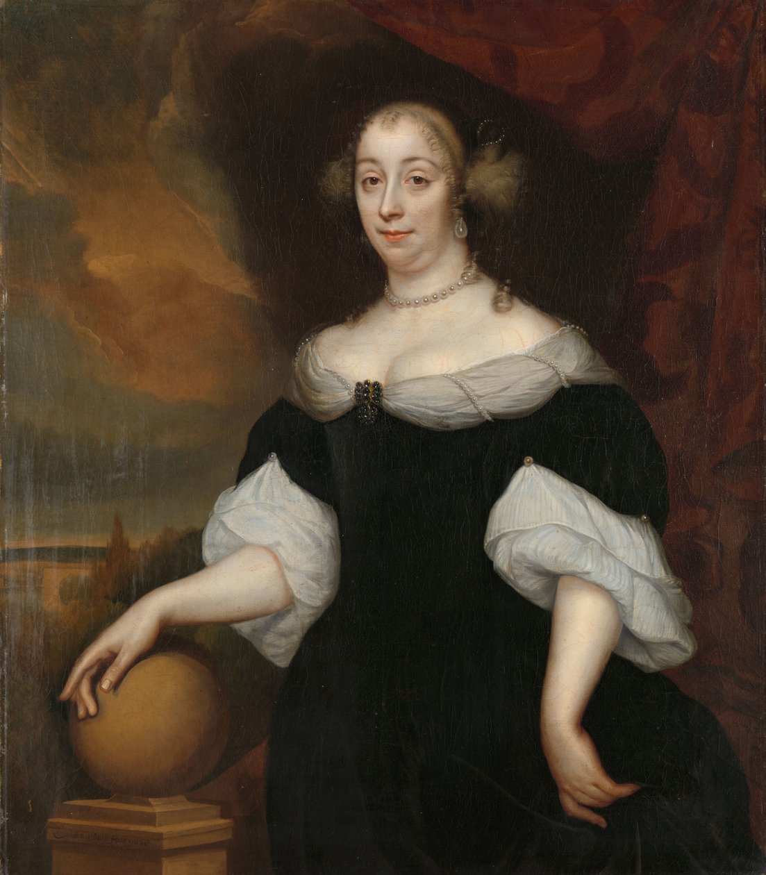 Margaretha Munter (1639-1711), druga żona Jacobusa Trip autorstwa Lambertus Jansz. de Hue