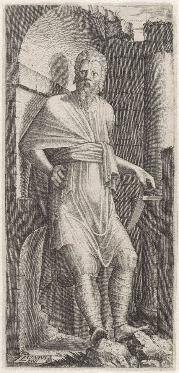 Apostoł Bartłomiej Chrystus, Dwunastu Apostołów i Paweł (tytuł serii) autorstwa Lambertus Suavius