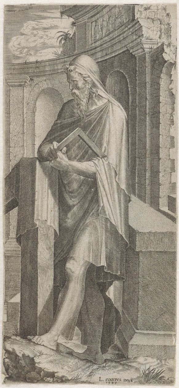 Apostoł Juda Taddeus Chrystus, Dwunastu Apostołów i Paweł (tytuł serii) autorstwa Lambertus Suavius