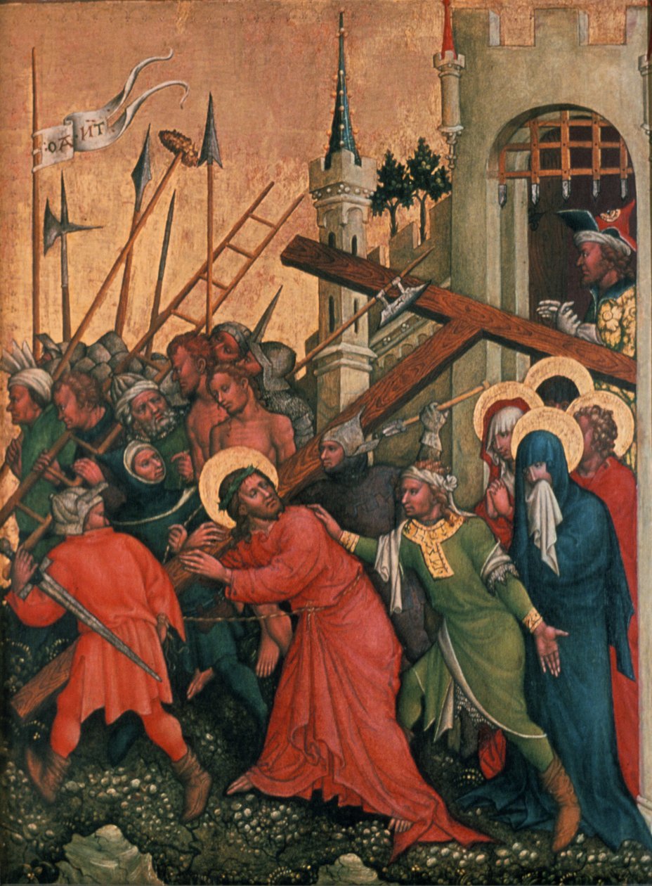 „Zwycięstwo króla Ludwika I Węgier nad Bułgarami w 1377”, 1430 autorstwa Lambrechter Votivtafel