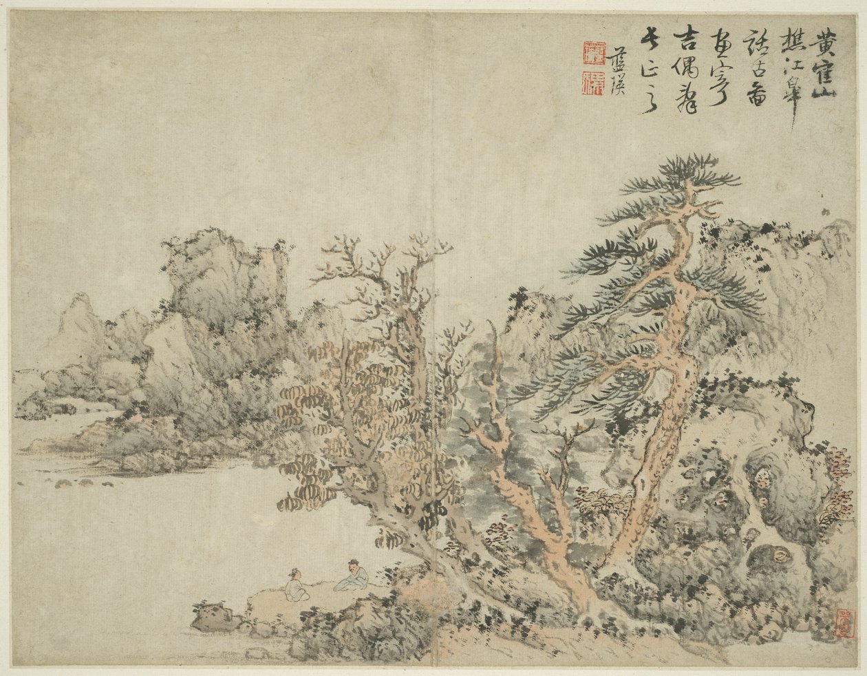 Krajobraz w stylu starożytnych mistrzów: wg Wang Menga (ok. 1308-1385) autorstwa Lan Ying