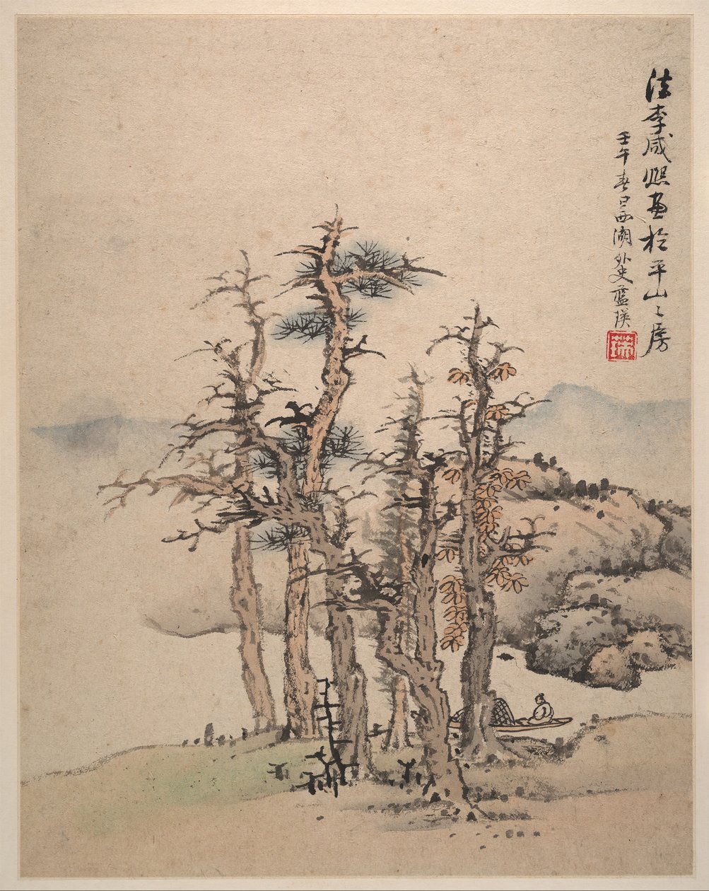 Krajobrazy według mistrzów Song i Yuan, 1642. autorstwa Lan Ying
