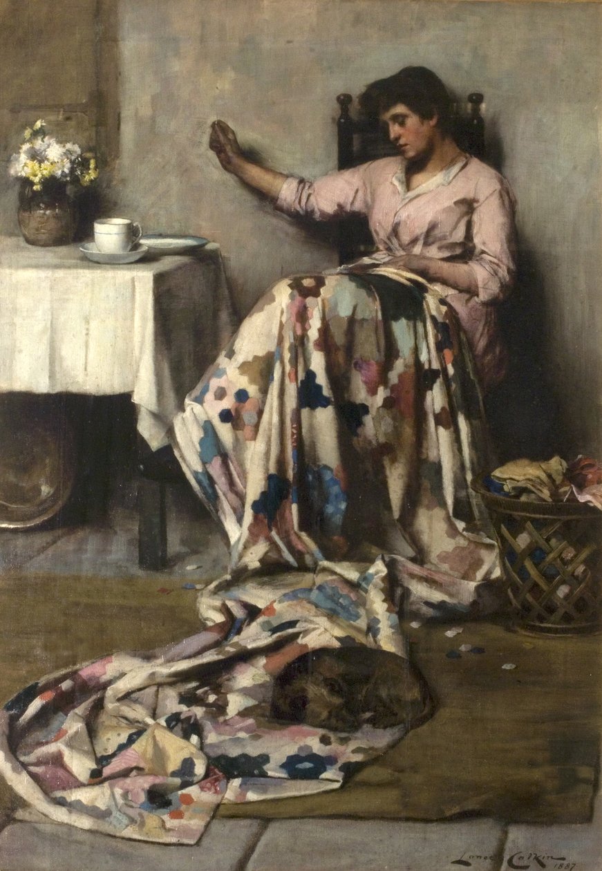 Patchworkowa kołdra, 1887 autorstwa Lance Calkin