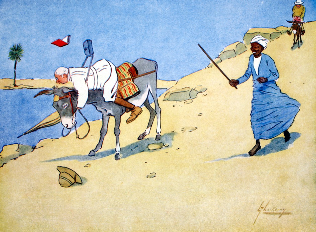 „Miejsce postoju nad Nilem”, 1908. autorstwa Lance Thackeray