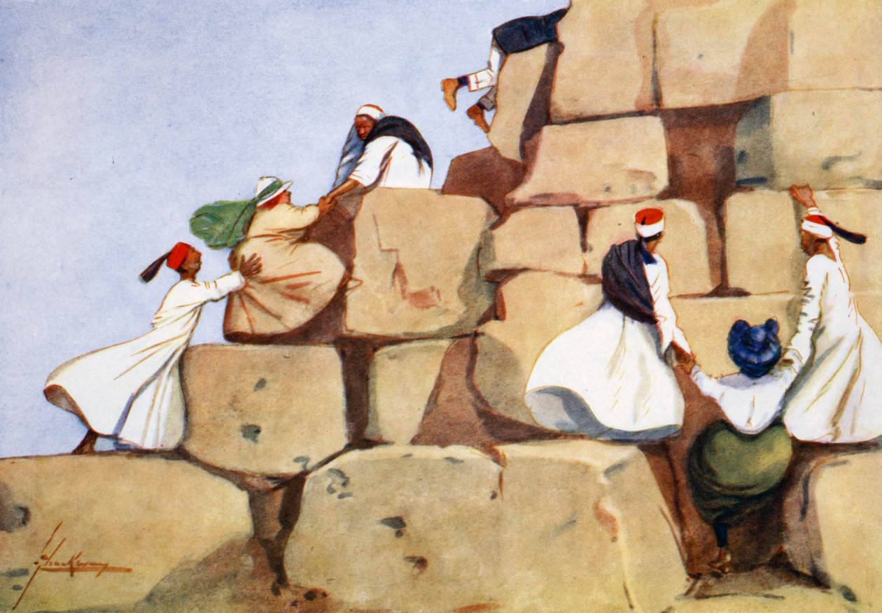 „Wspinacze”, 1908. autorstwa Lance Thackeray