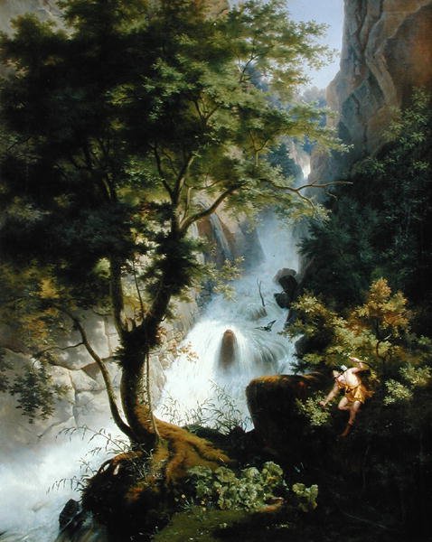Myśliwy w Apeninach, 1822 autorstwa Lancelot Théodore Turpin de Crissé de Crissé