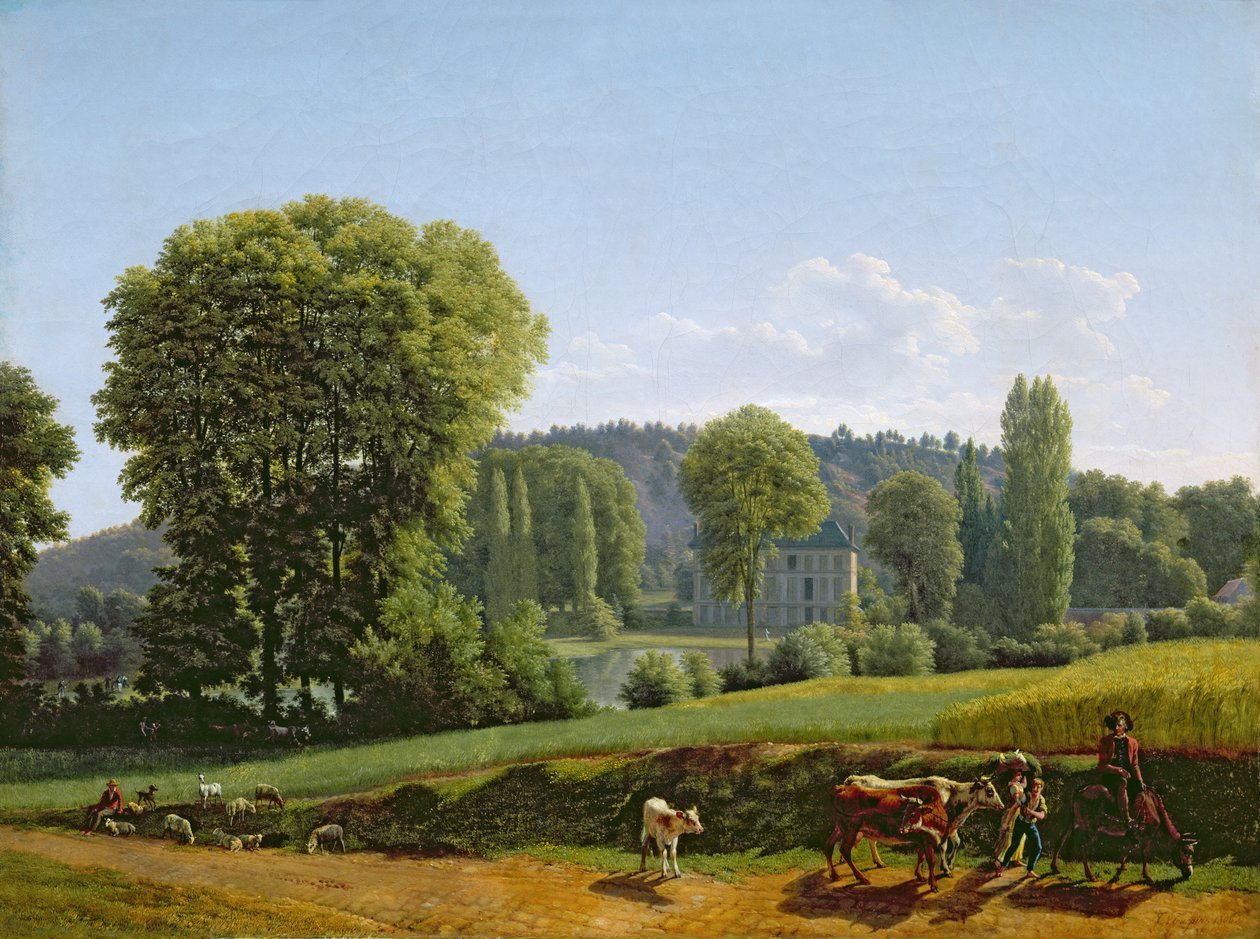 Krajobraz ze zwierzętami, 1806 autorstwa Lancelot Théodore Turpin de Crissé de Crissé