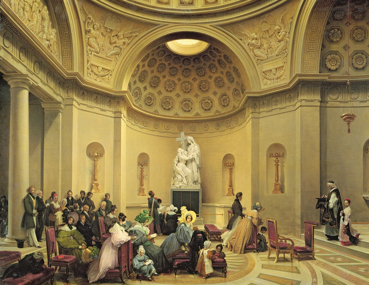 Msza w Kaplicy Pokutnej, 1830-48 autorstwa Lancelot Théodore Turpin de Crissé de Crissé