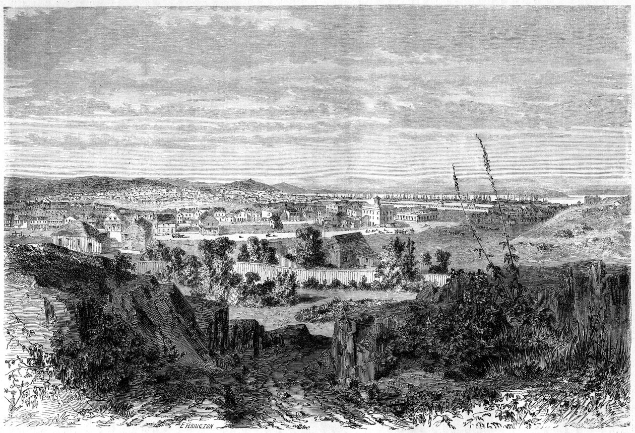 San Francisco, Kalifornia, XIX wiek. autorstwa Lancelot Théodore Turpin de Crissé de Crissé