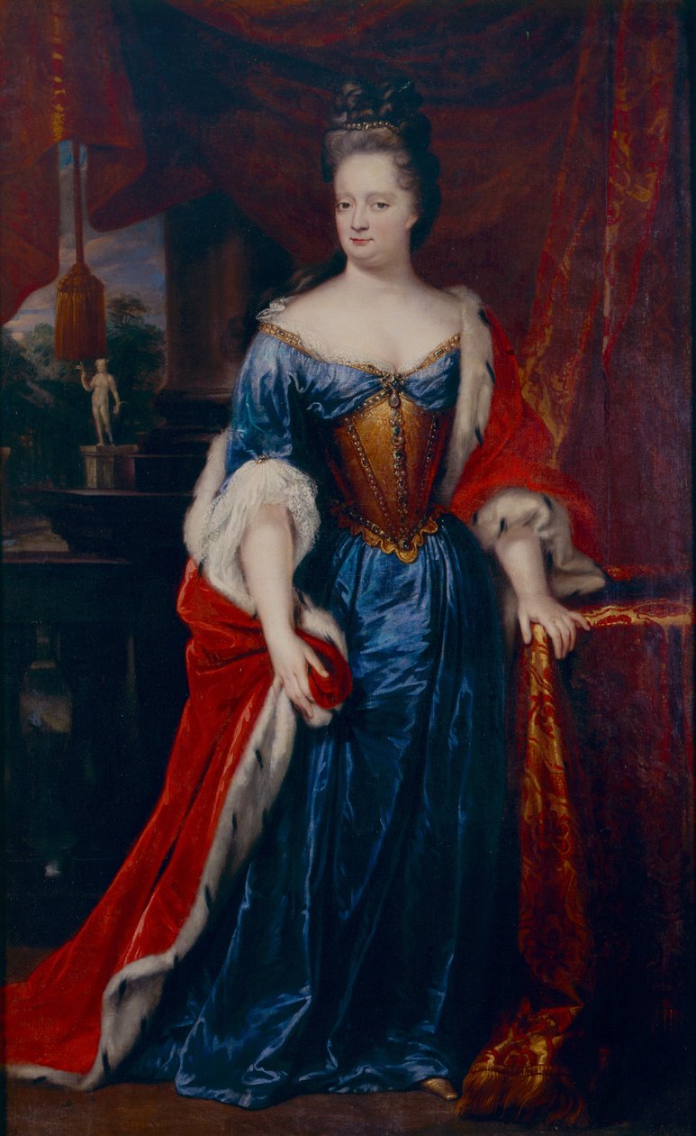 Portret księżniczki Henrietty Amalii z Anhalt-Dessau, księżniczki Nassau-Dietz (1666-1726) autorstwa Lancelot Volders