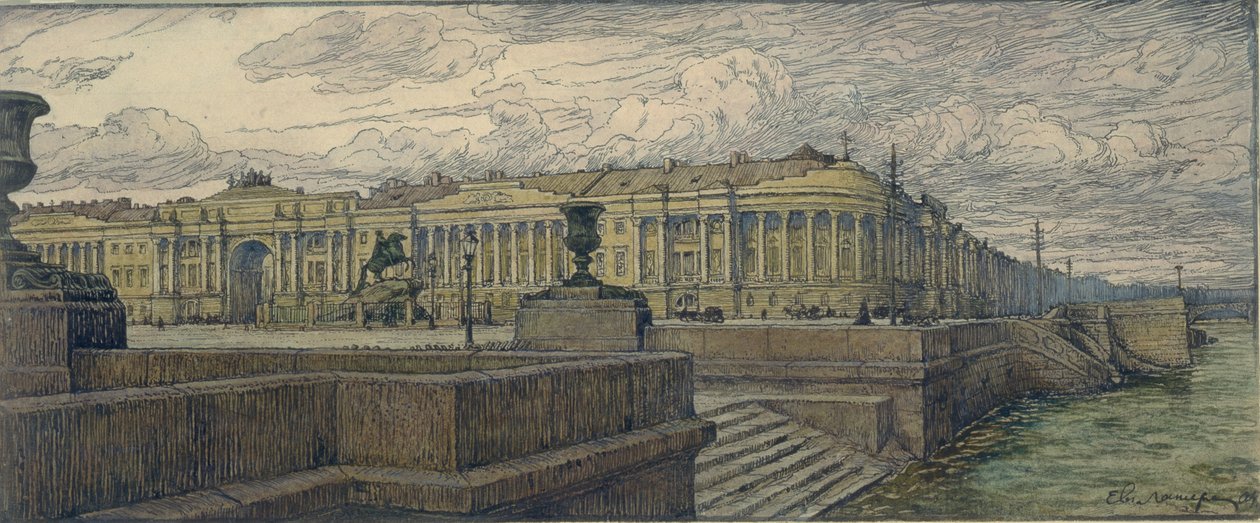 Plac Senacki w Petersburgu, 1904 autorstwa Lanceray