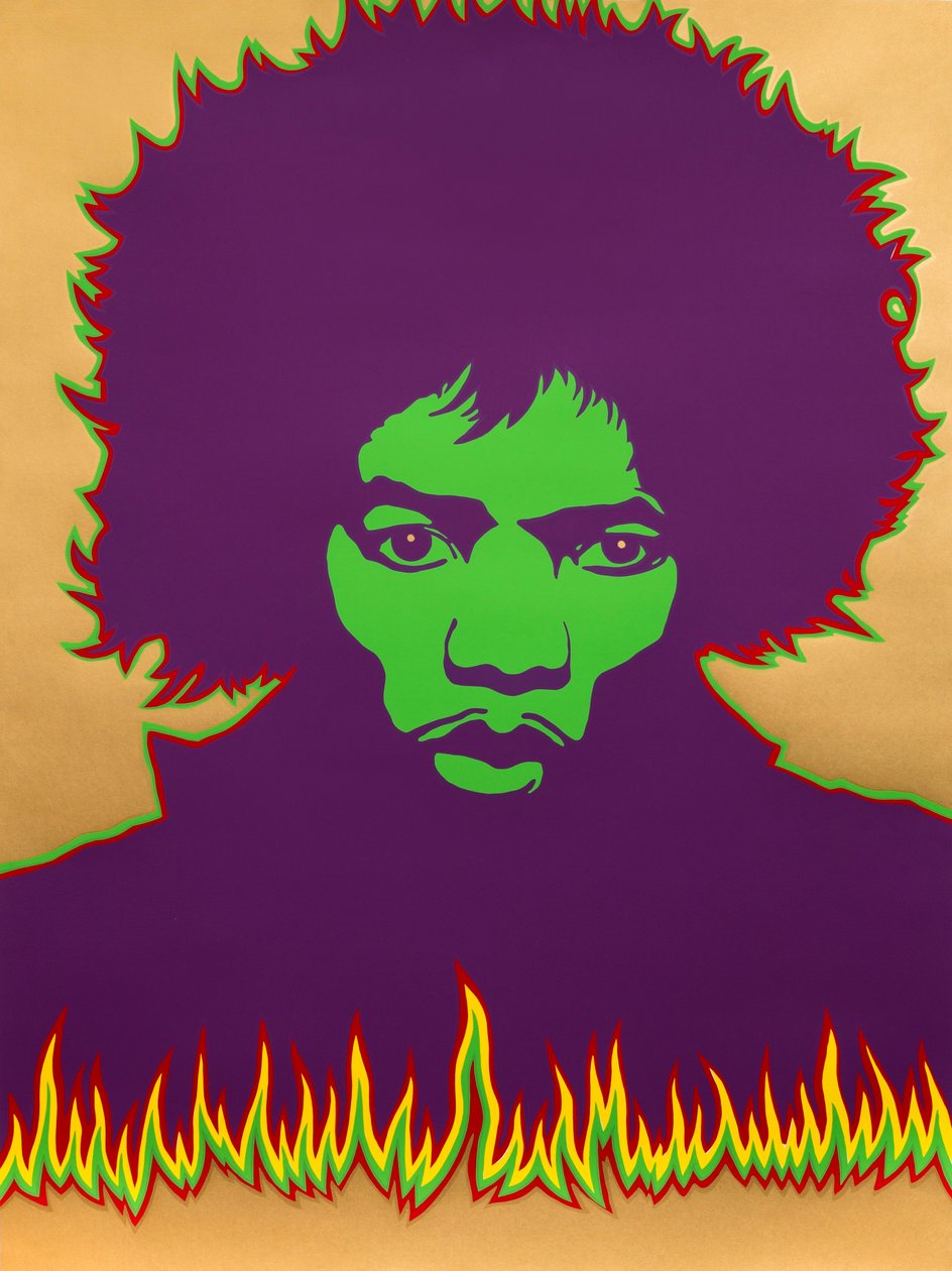 Hendrix - Ogień, 1967 autorstwa Larry Smart