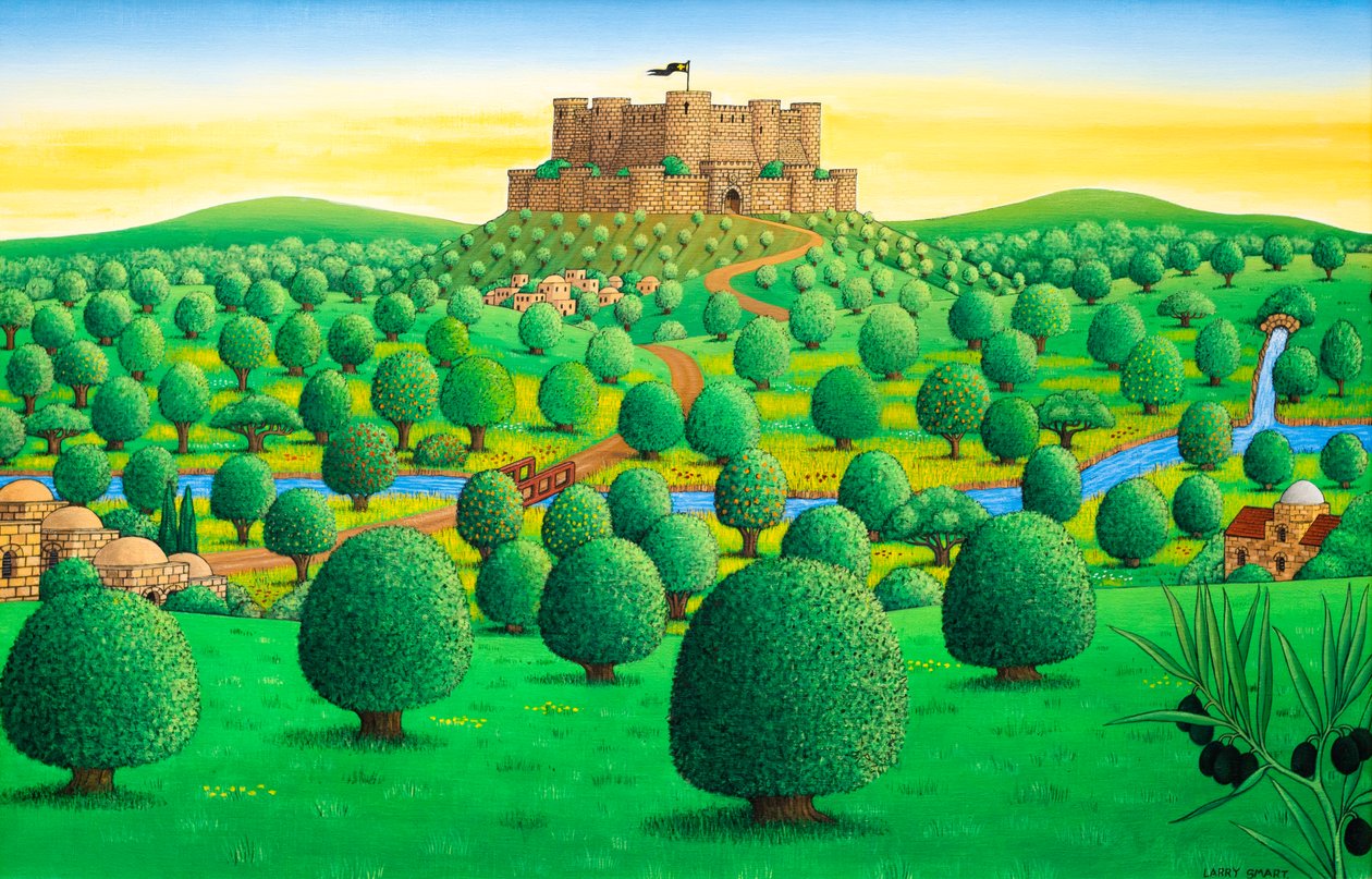Krak des Chevaliers - Syria, 1999 autorstwa Larry Smart