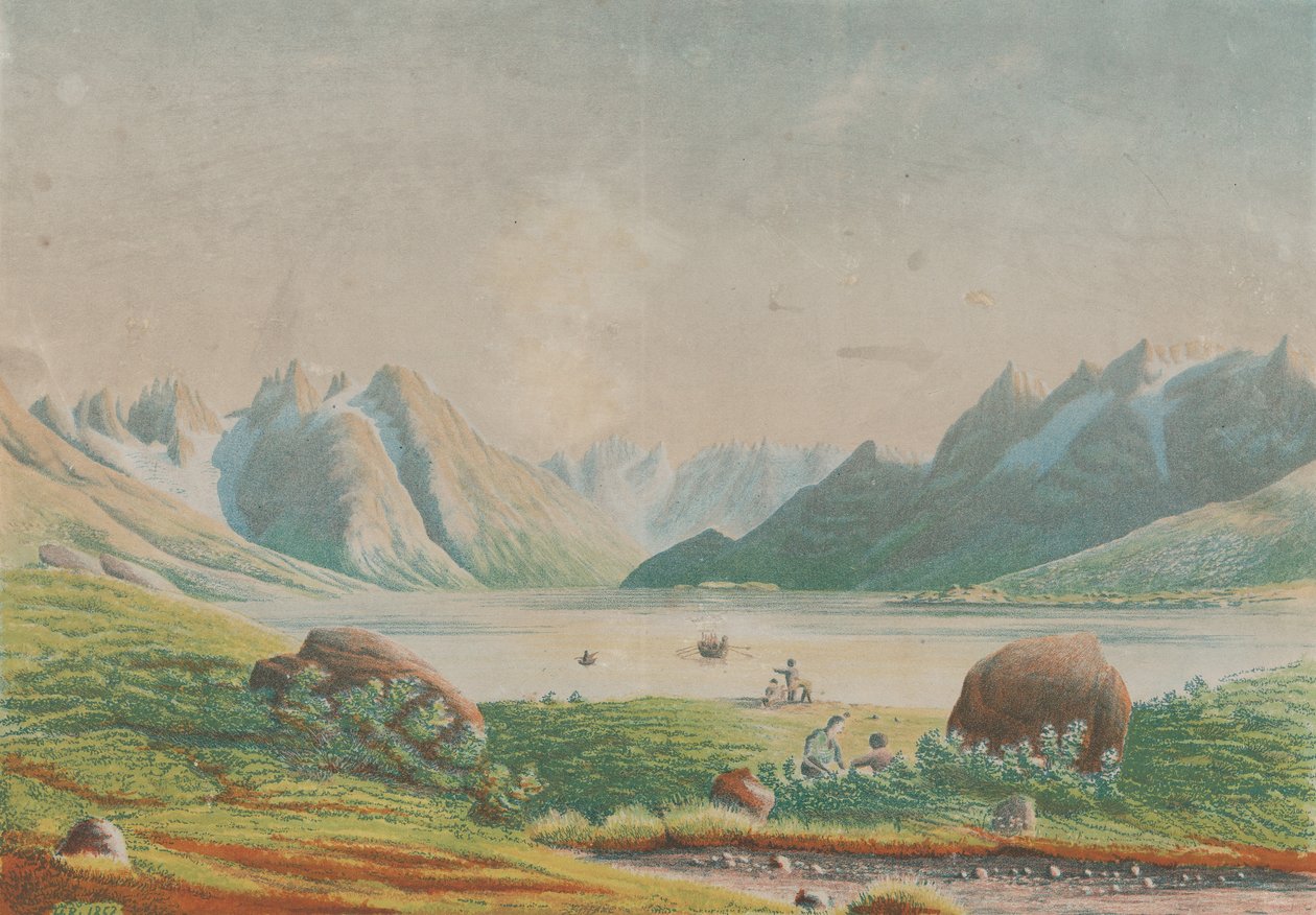 Jezioro Kuggsuak w Tasermiut, Grenlandia, autorstwa Lars Møller