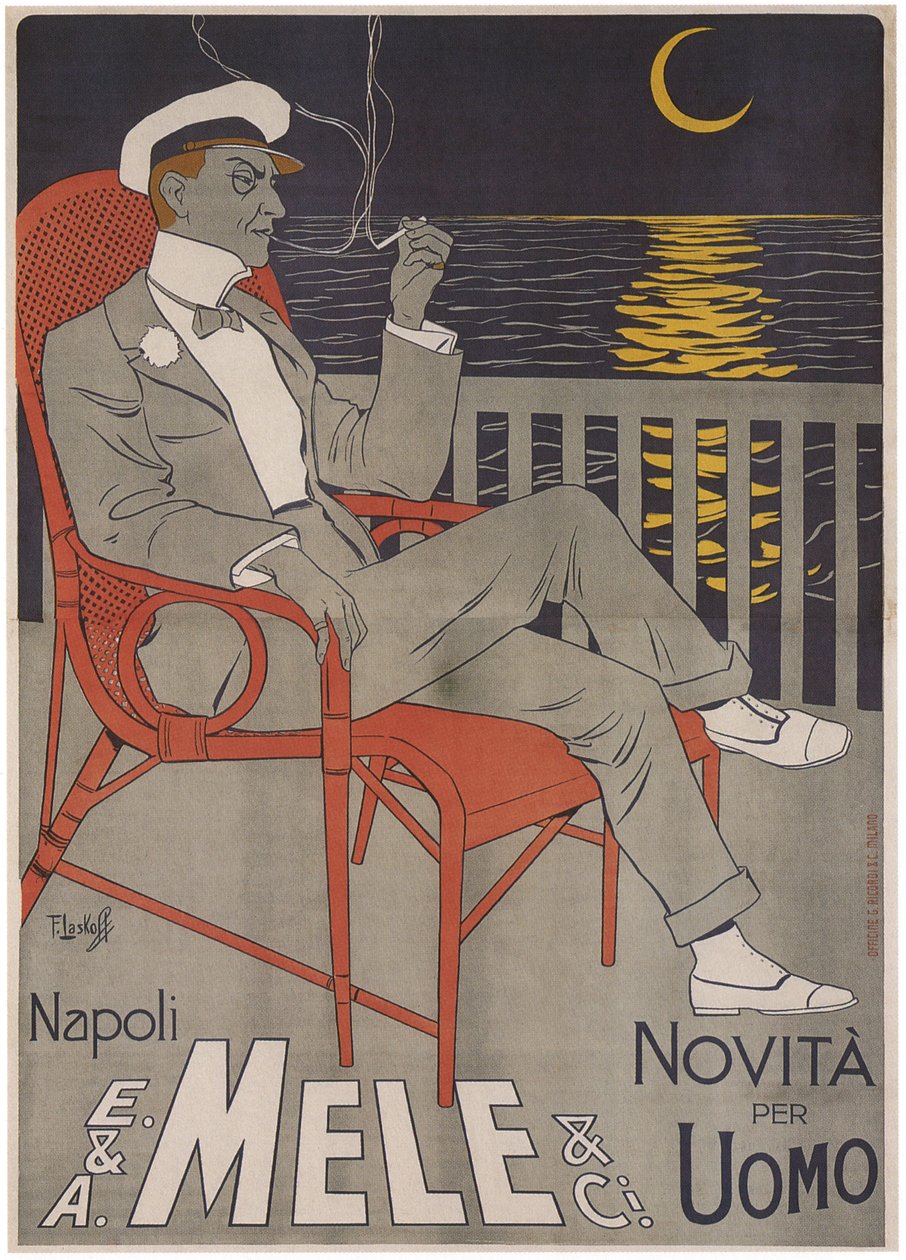 E. & A. Mele Ci., Neapol. Nowy człowiek, 1900 autorstwa Laskowski