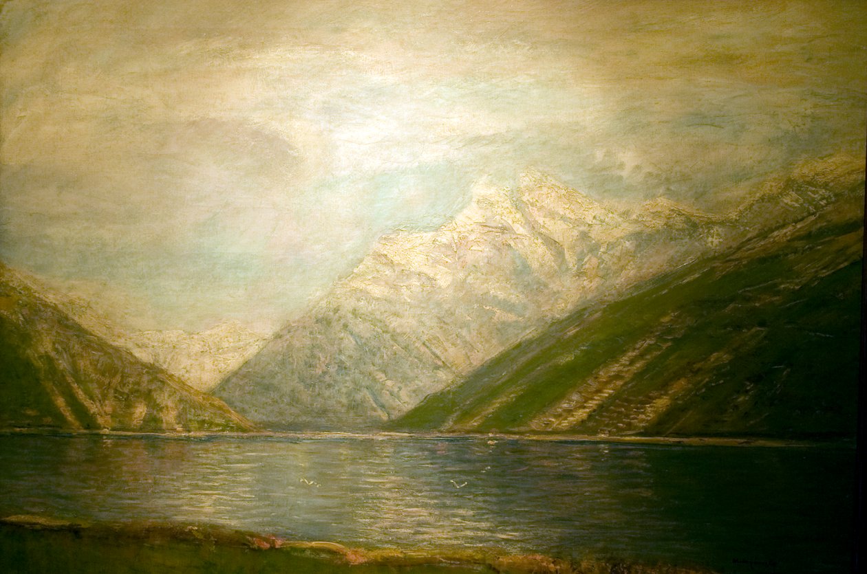 Tatrai tonangielski: Lake_in_the_Tatrasn autorstwa Laszlo Mednyanszky