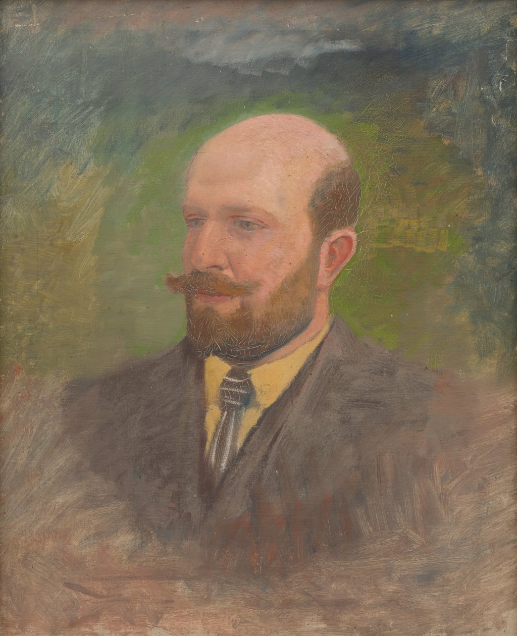 Portret mężczyzny z krawatem autorstwa Laszlo Mednyanszky