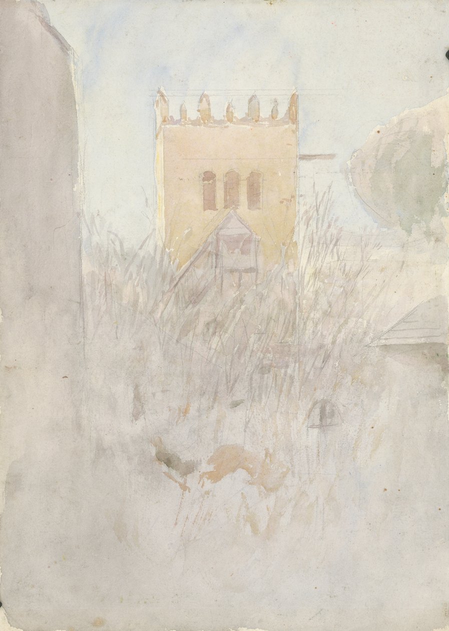 Dzwonnica w Strážky II., 1890-1910 autorstwa Laszlo Mednyanszky