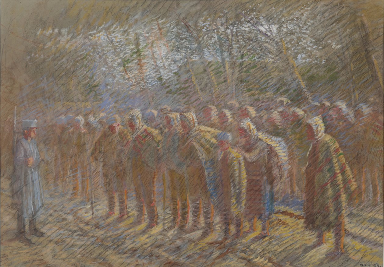 Jeńcy wojenni, 1914. autorstwa Laszlo Mednyanszky