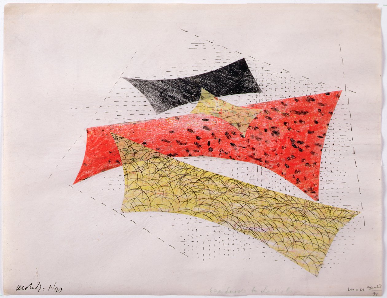 Kompozycja abstrakcyjna autorstwa Laszlo Moholy-Nagy