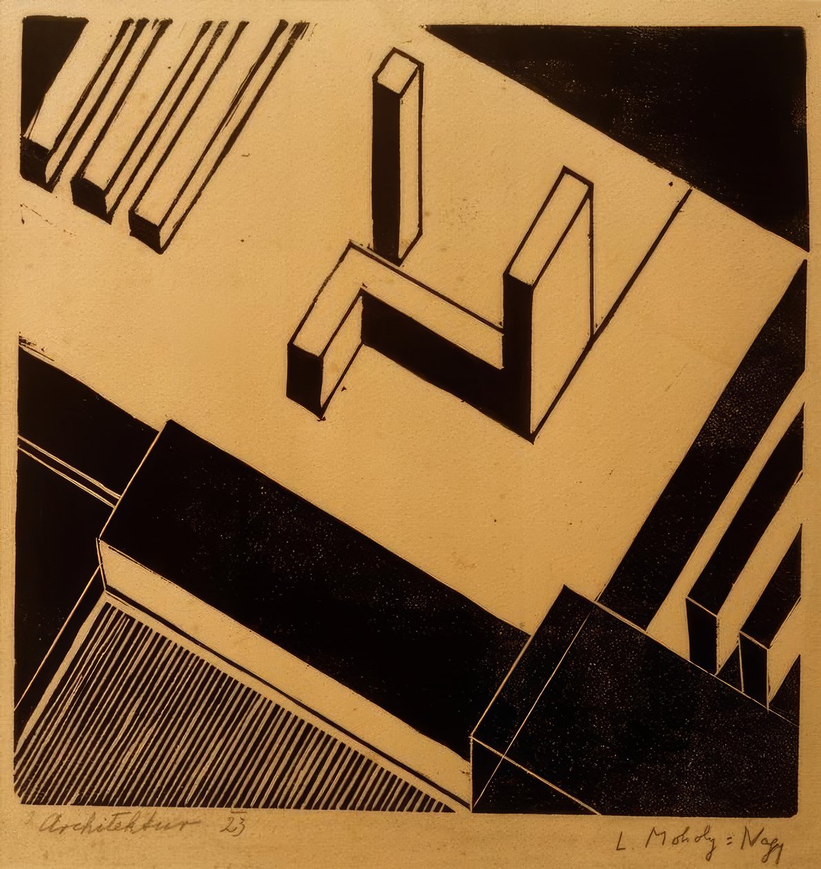 architektura autorstwa Laszlo Moholy Nagy