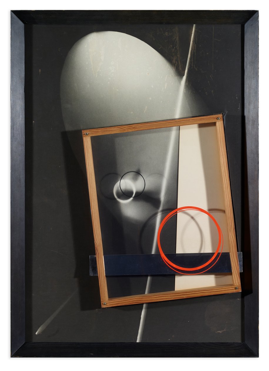 Kompozycja - Assemblage - Fotogram, 1926 autorstwa Laszlo Moholy Nagy