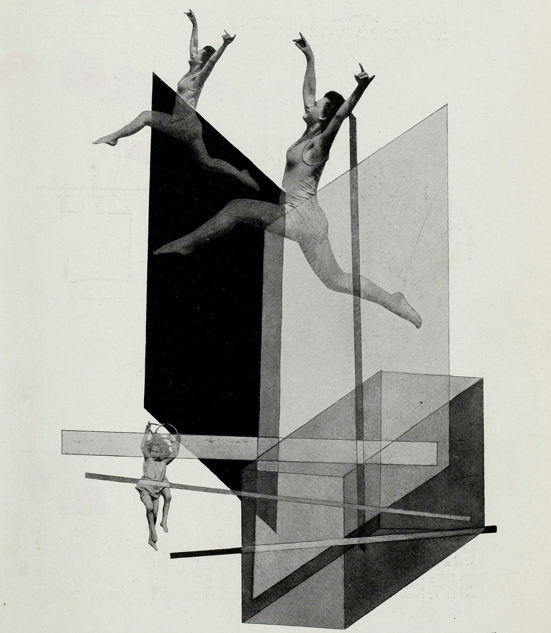 Mechanika ludzka Varieté. Ze sceny w Bauhaus Die Bühne im Bauhaus, 1925. autorstwa Laszlo Moholy Nagy