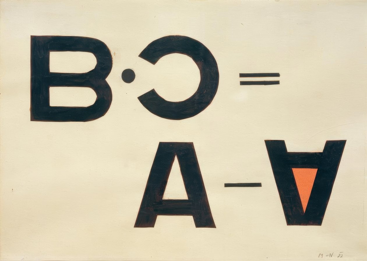 Bez tytułu (Kolaż literówek) autorstwa Laszlo Moholy Nagy