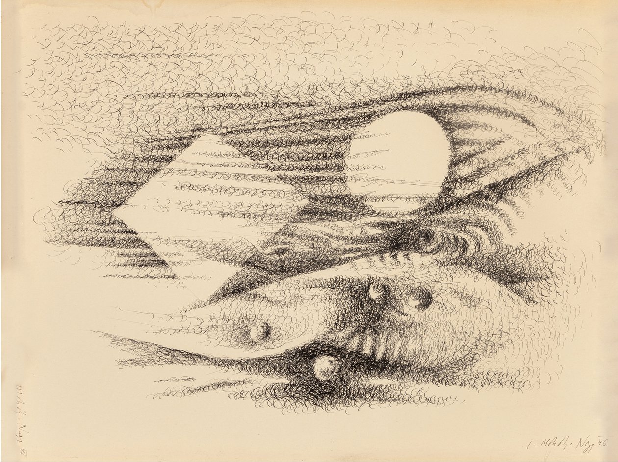 Fala rytmiczna, 1946. autorstwa Laszlo Moholy Nagy