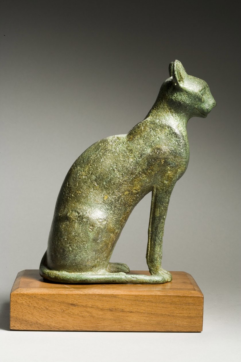 Kot, późna epoka dynastyczna, 664-332 pne (brąz) autorstwa Late Period Egyptian