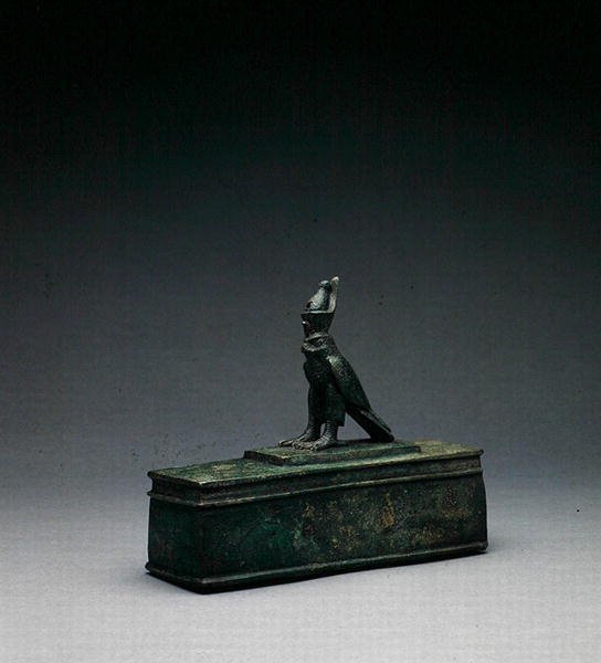 Relikwiarz Sokoła (brąz) (brąz) autorstwa Late Period Egyptian