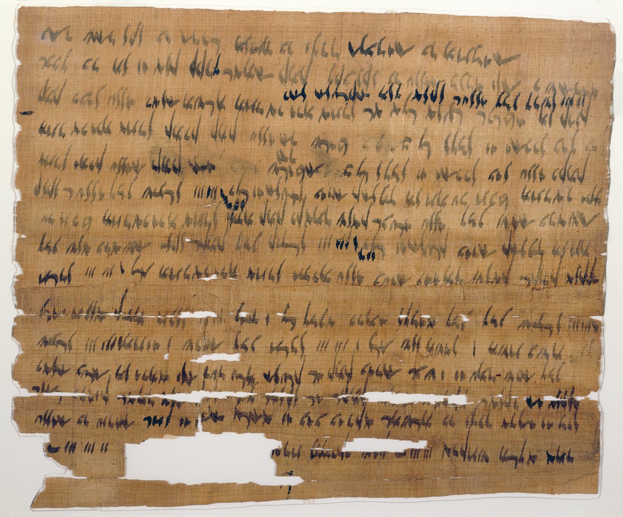 Dokument ślubny w języku aramejskim, 3 lipca 449 pne (atrament na papirusie) autorstwa Late Period Egyptian