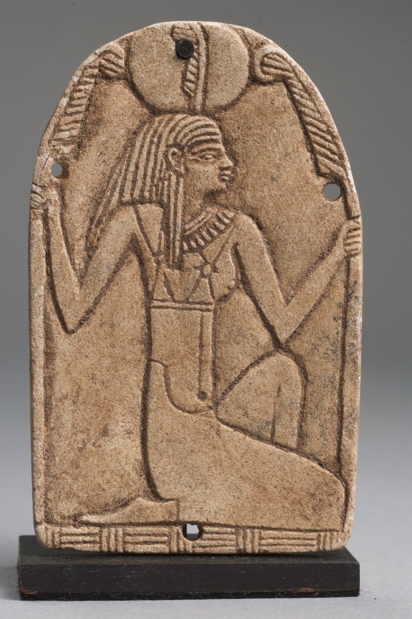 Tablica Maat (fajans) (patrz także 325655, 325656 i 325658) autorstwa Late Period Egyptian