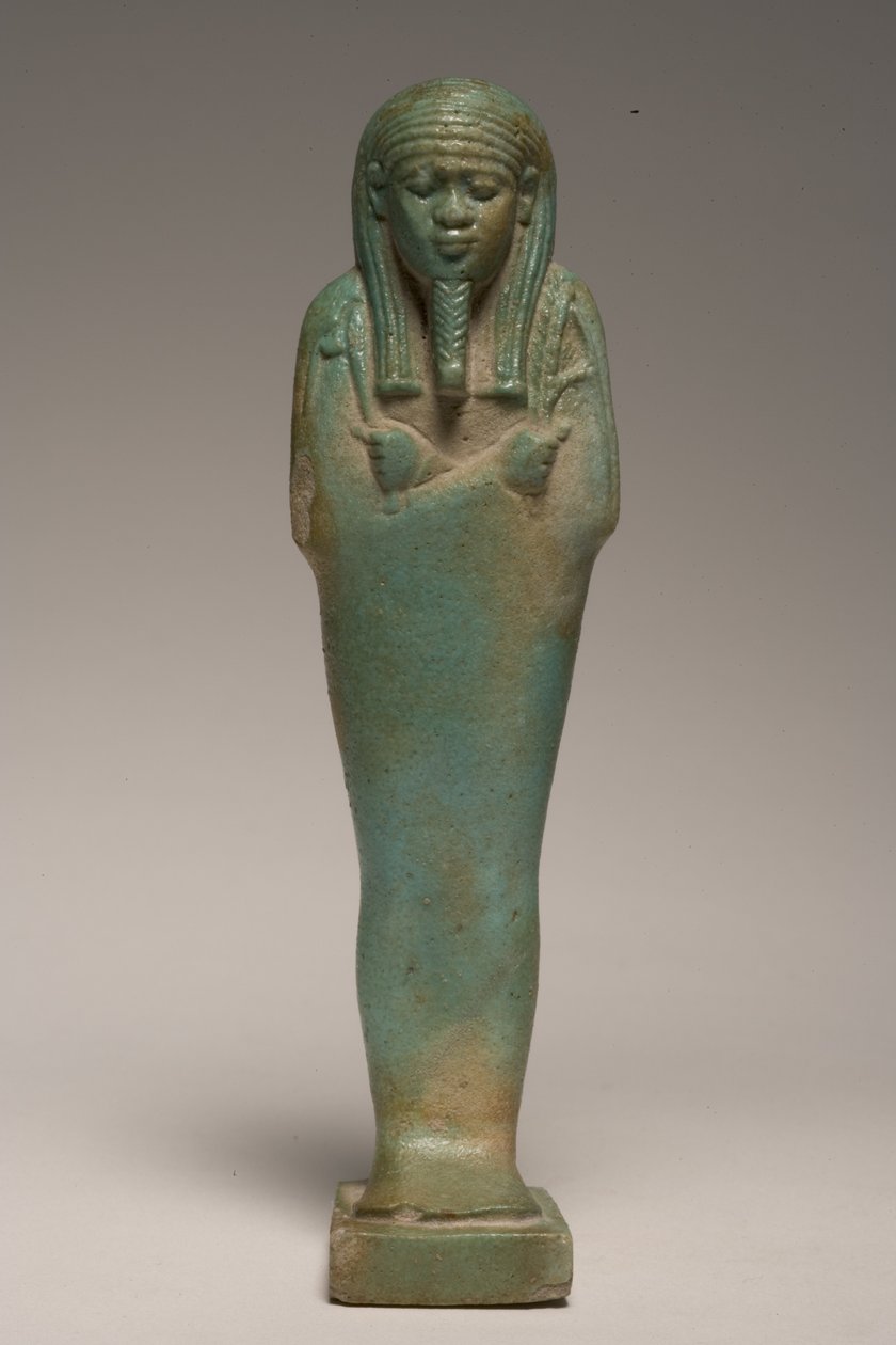 Figura Shabti dla Padineitha (fajans) (patrz także 247997) autorstwa Late Period Egyptian