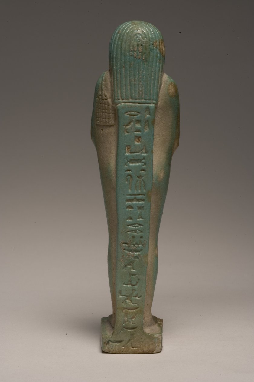 Figurka Shabti dla Padineitha (fajans) (patrz także 247998) autorstwa Late Period Egyptian
