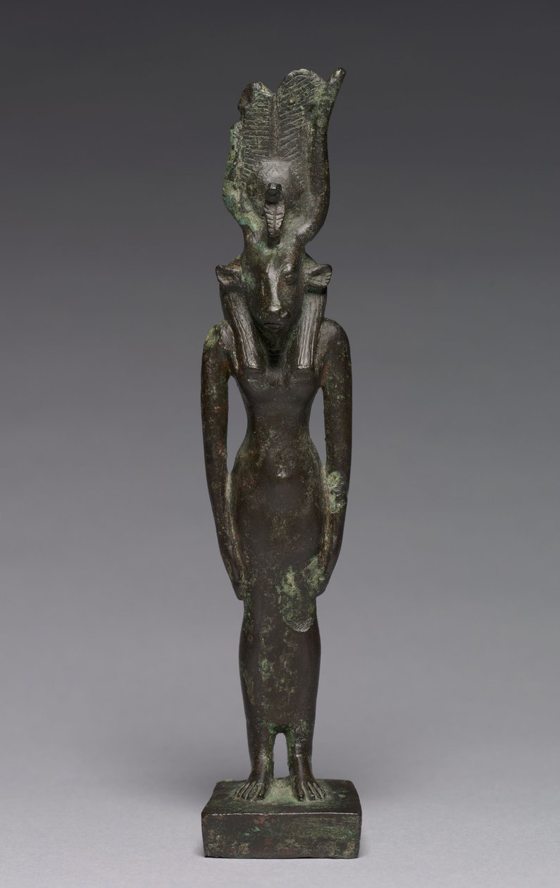 Statuetka Hathor, 664-30 pne autorstwa Late Period Egyptian