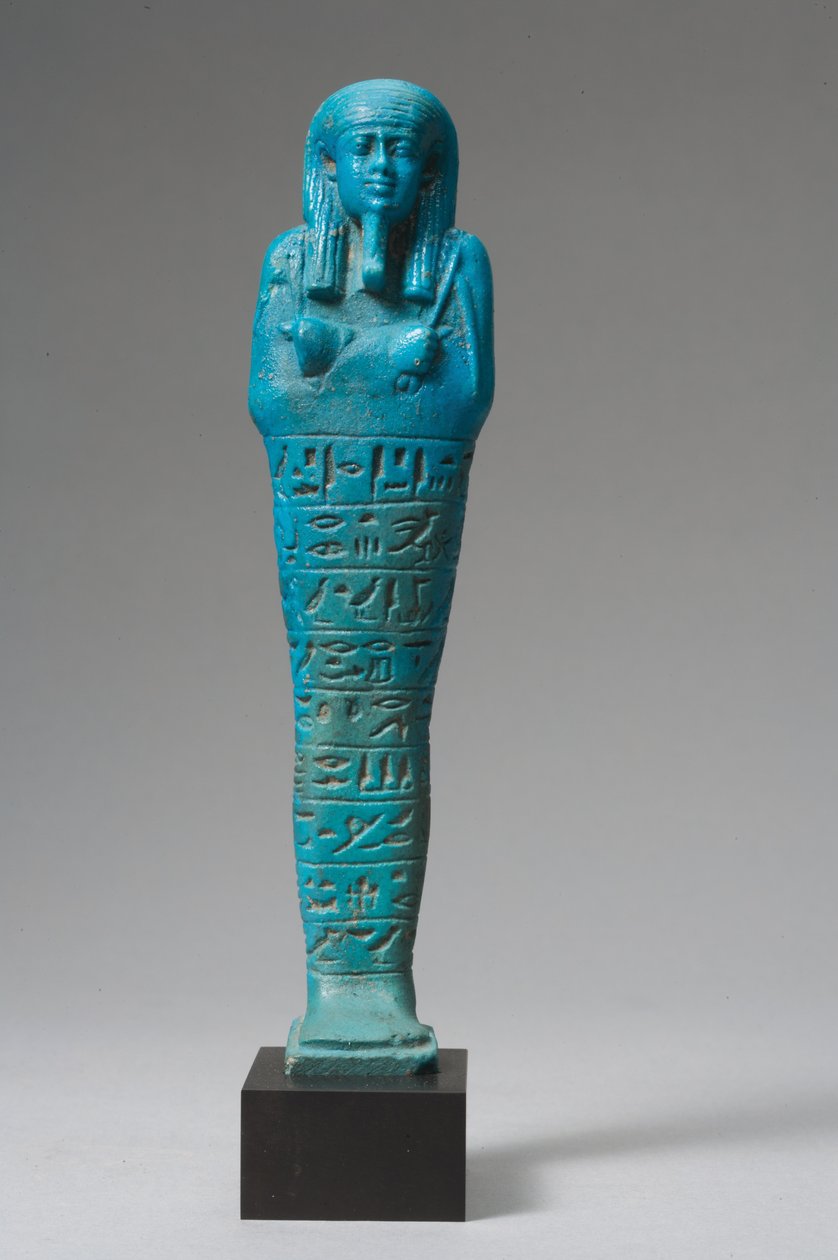 Ushabti dla Psammtik z Saba-rekhyet (fajans) autorstwa Late Period Egyptian