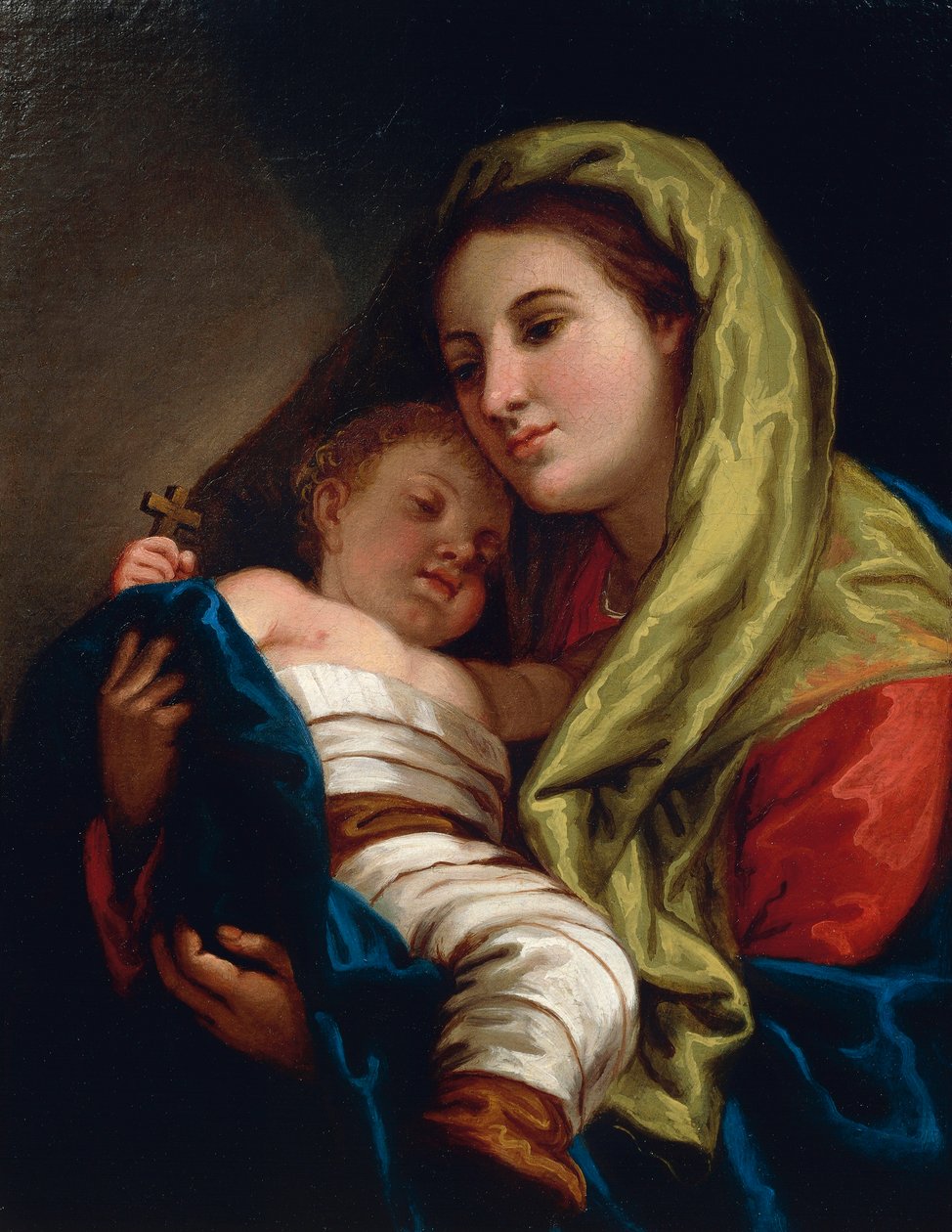 Madonna z Dzieciątkiem Lattanzio Querena (1768-1853). autorstwa Lattanzio Querena