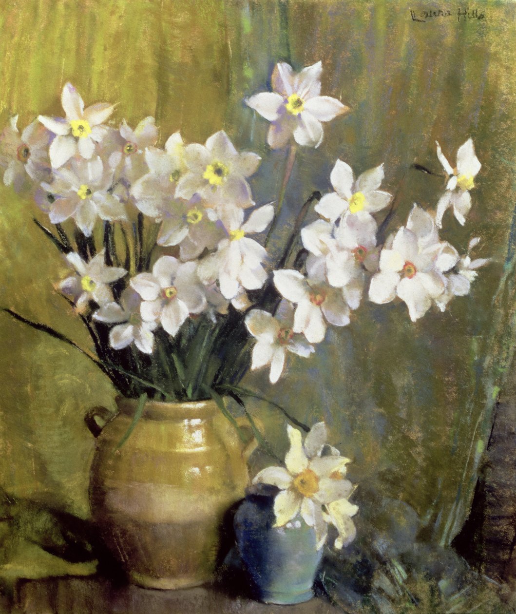Narcyz (pastel na papierze) autorstwa Laura Coombs Hills
