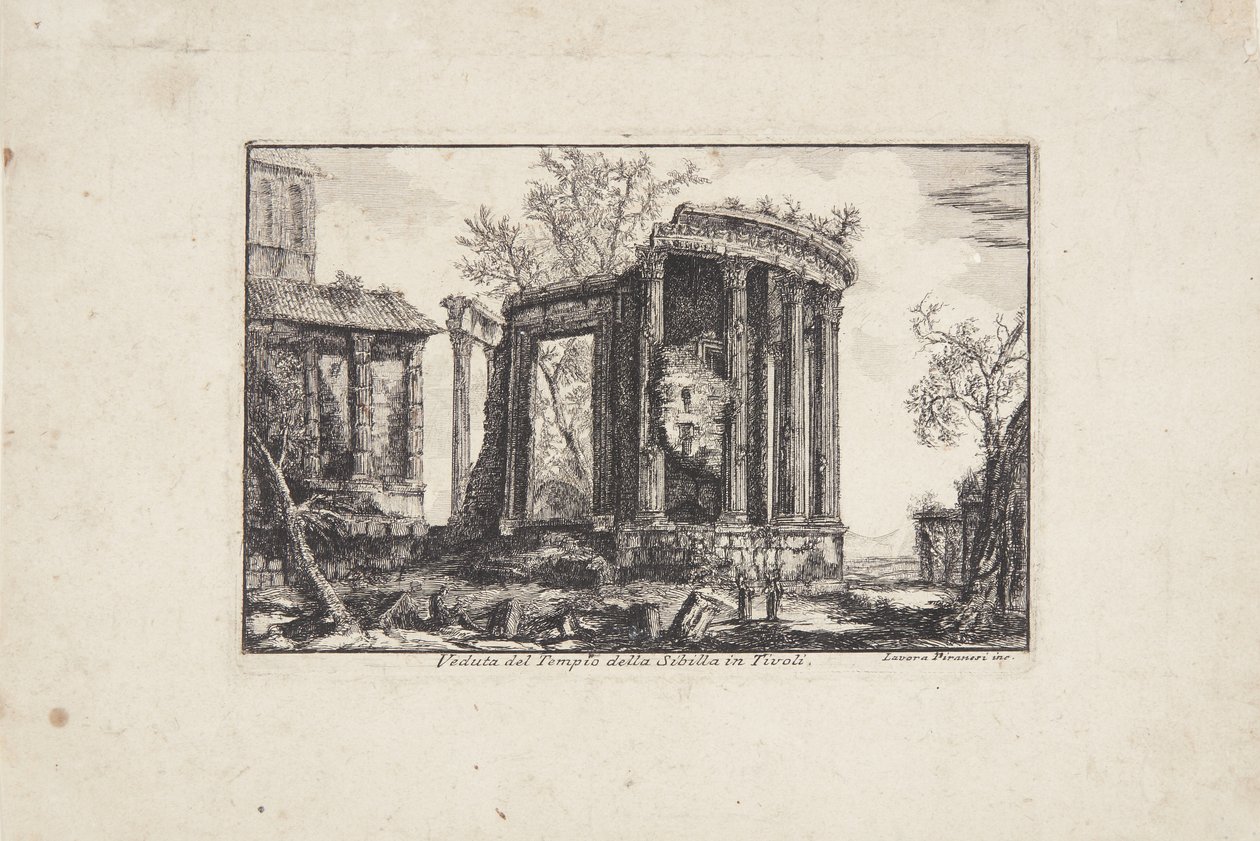 Świątynia Sybilli w Tivoli autorstwa Laura Piranesi